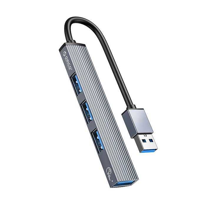 Hub USB-A Orico AH-A13 stacja dokująca 1x … 3.0 + 3x USB-A 2.0 - szary