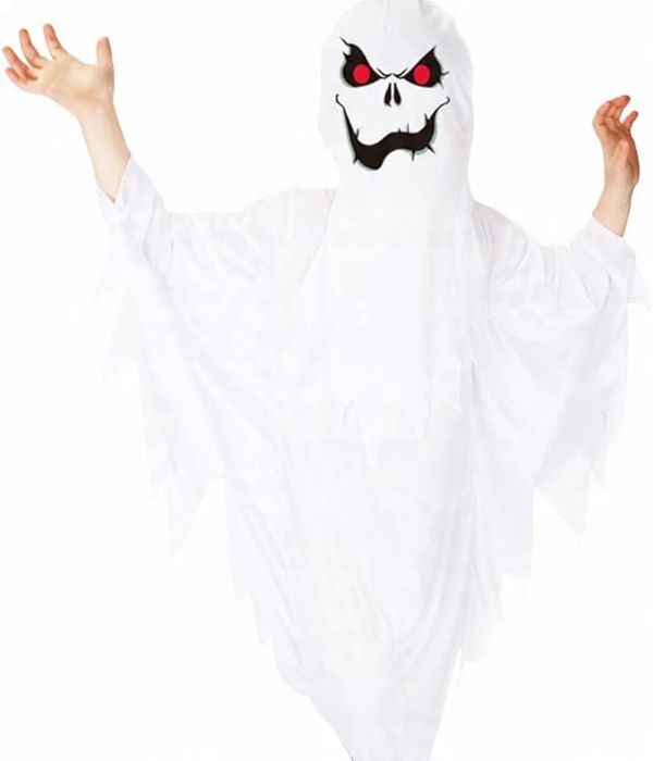 Strój Straszydło Duch Duszek na Halloween dla Chłopców roz M 110-120cm