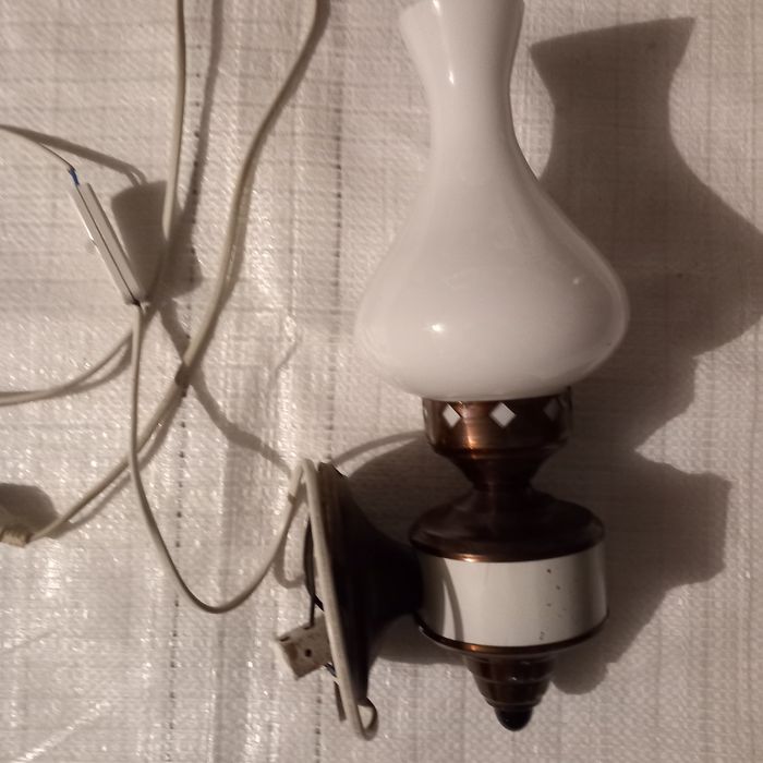 Stara lampa kinkiet PRL