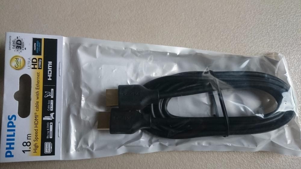Kabel HDMI 1,8m Philips pozłacany