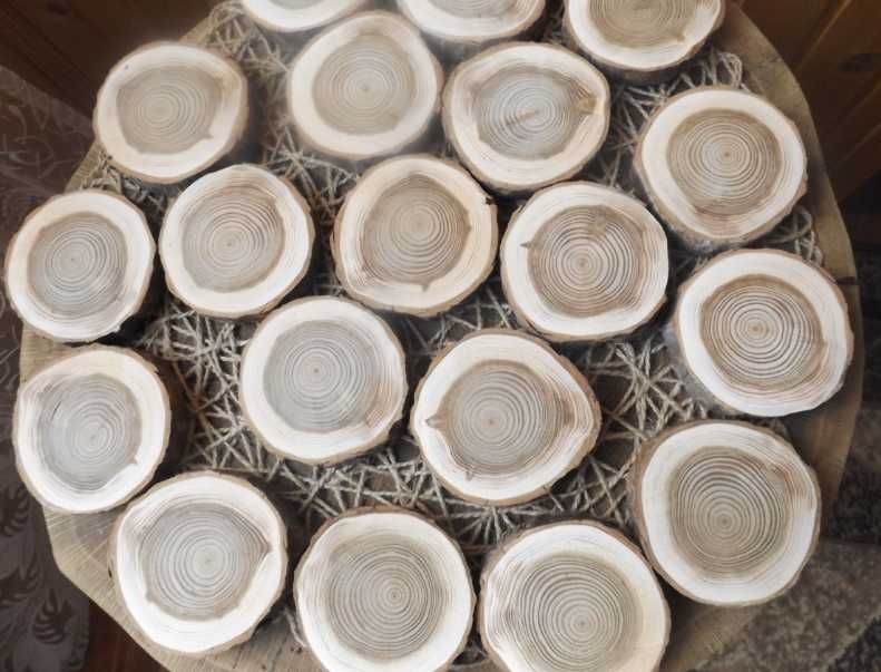 Спили, зрізи Ялиці, діаметром до 10 см  різної товщини