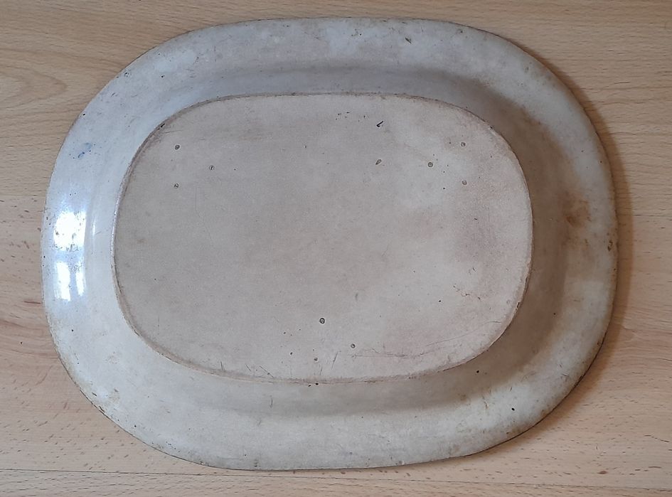 Travessa loiça inglesa, séc XIX. Padrão ""Willow"