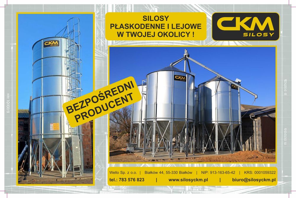 Silosy zbożowe i paszowe – różne wielkości - Polski Producent