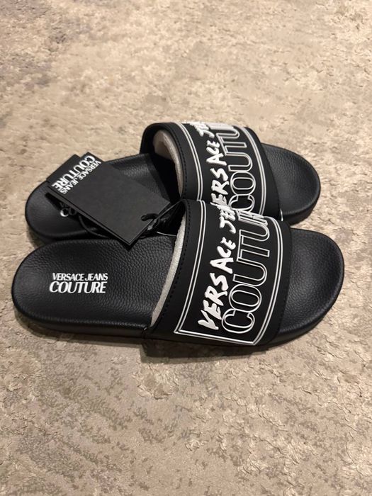 Versace Jeans Couture Slides Black