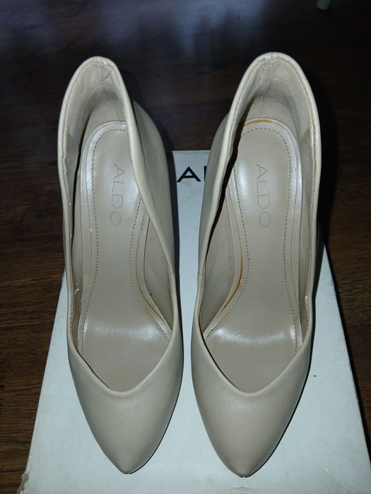 Szpilki ALDO Kochler – Skóra Naturalna Nude/Beż – Rozmiar 36