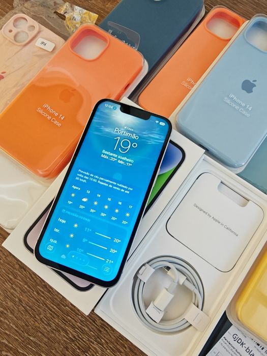 iPhone 14 6.1" 128GB  Purple Bom estado   Aceito Retomas