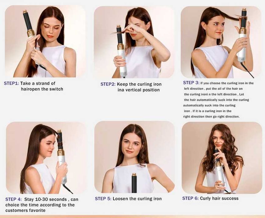 suszarka do włosów Multi Styler 5 w 1 Lokówka Prostownica suszarko