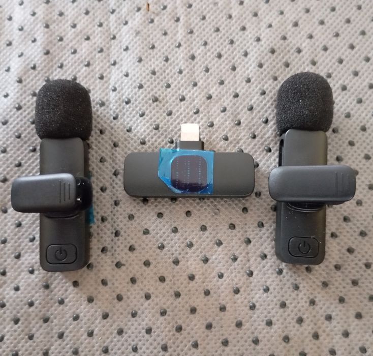 Zestaw  2 mikrofonów do iPhone nowy