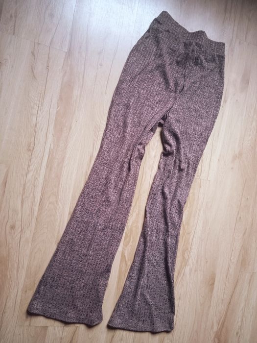 Spodnie dzwony Primark prążkowane szerokie nogawki rozmiar S