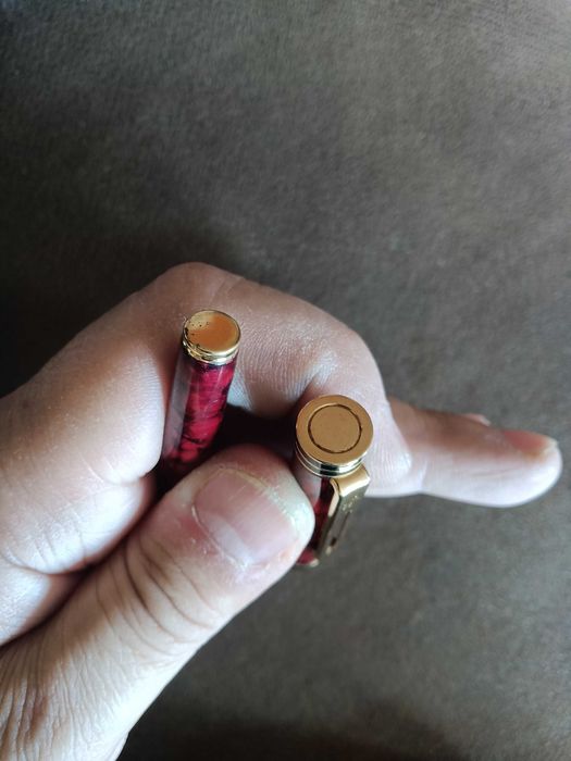 Caneta Waterman Rollerball vermelha e dourada