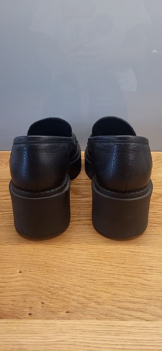 Piękne półbuty mokasyny RUSIN DINCLAGE BLACK skóra naturalna