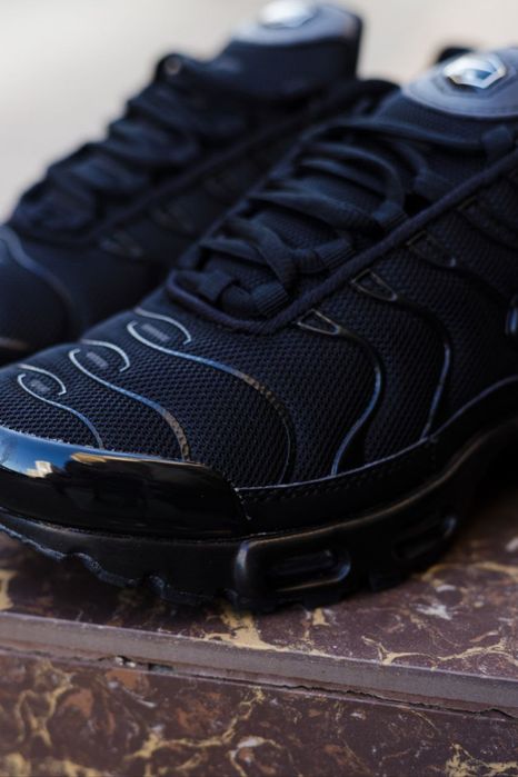 Кросівки Кроссовки Nike Air Max TN Black Чорний Чёрный Кросовки демісезон