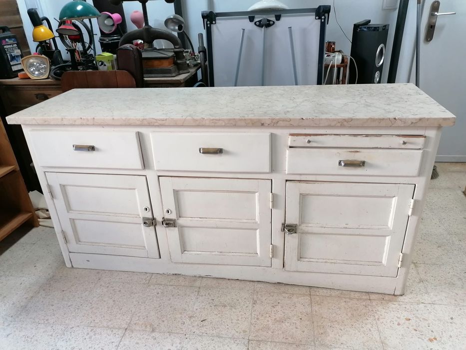 Bancada ilha antiga para cozinha