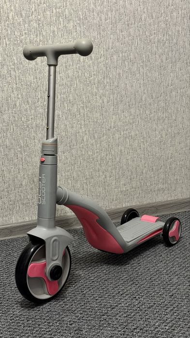 Музичний дитячий самокат-трансформер 3-в-1