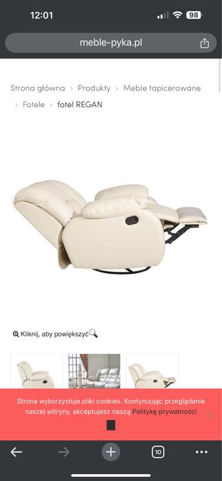 Zestaw ze skóry 3+2+1 meble Pyka