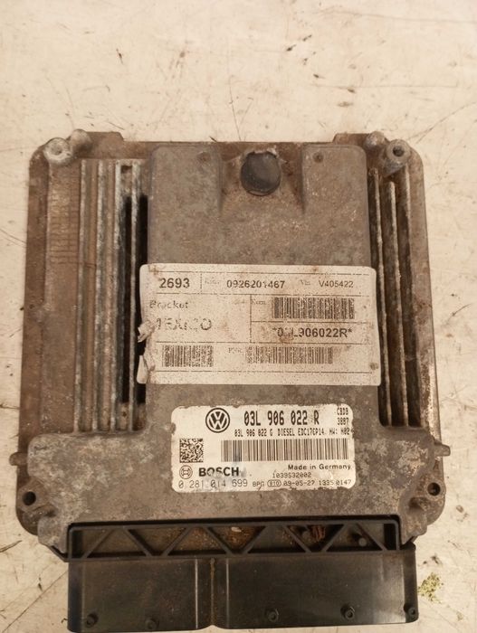 Centralina do Motor ECU Bosch 2.0 TDI VAG (Ref: 03L906022R)