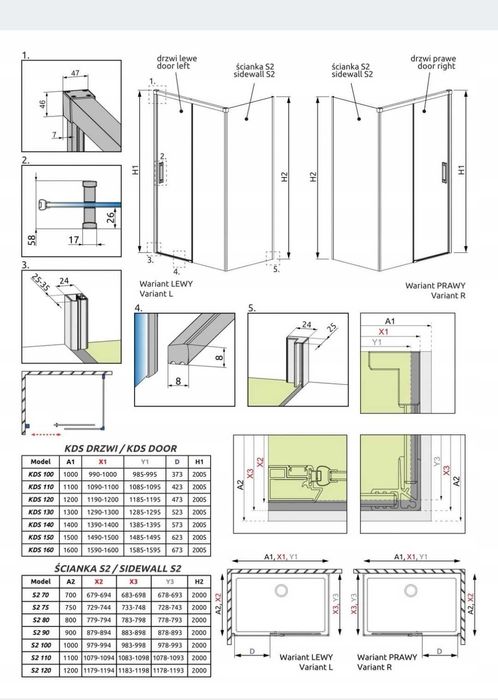 Kabina prysznicowa Radaway IDEA KDS