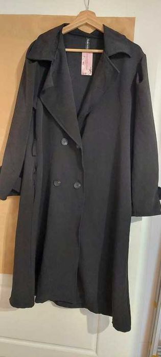 Cienki płaszcz wiosenny L/XL