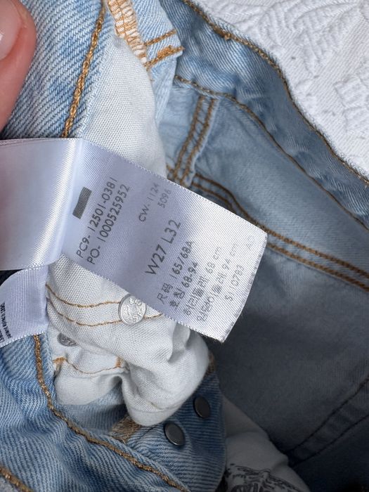 Levi’s 501 skinny niebieskie levis dżinsy