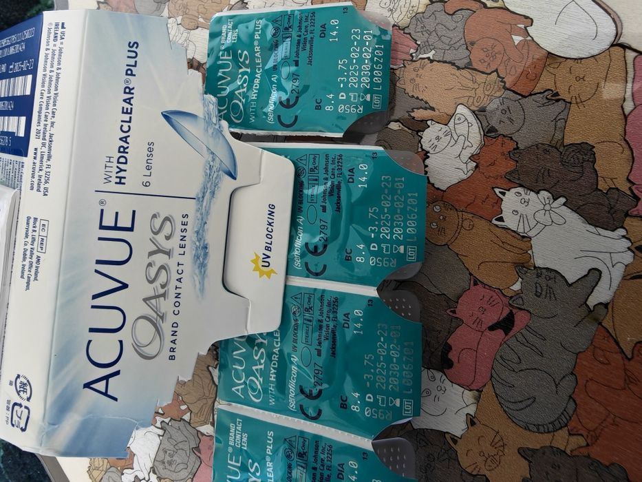 Soczewki Acuvue Oasys (-)3.75, 4 sztuki