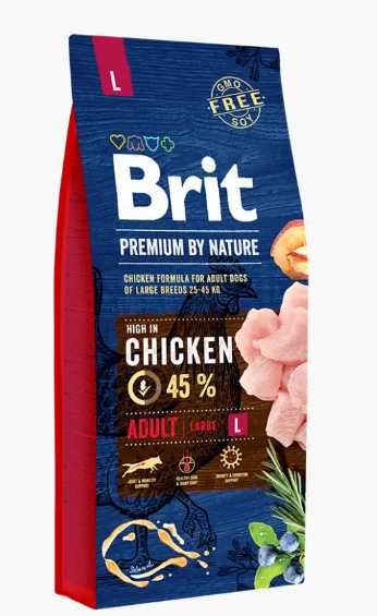 Корм для собак великих порід 25-45 кг Brit Premium Adult L