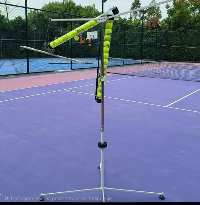Stojak huśtawka Maszyna do podawania piłek tenisowych