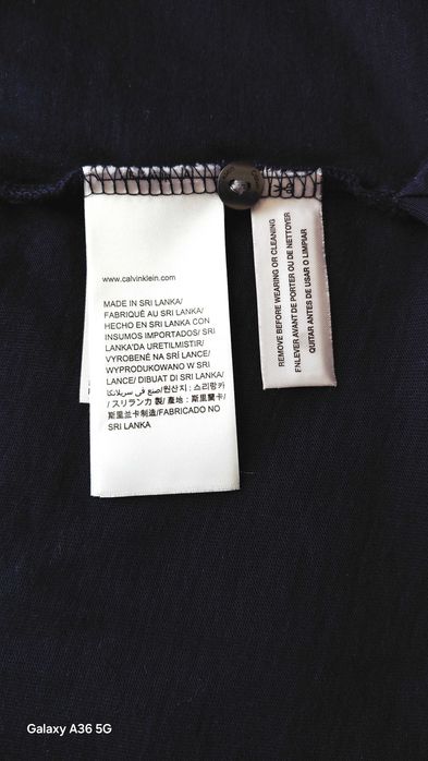 Calvin Klein piękna męska koszulka polo