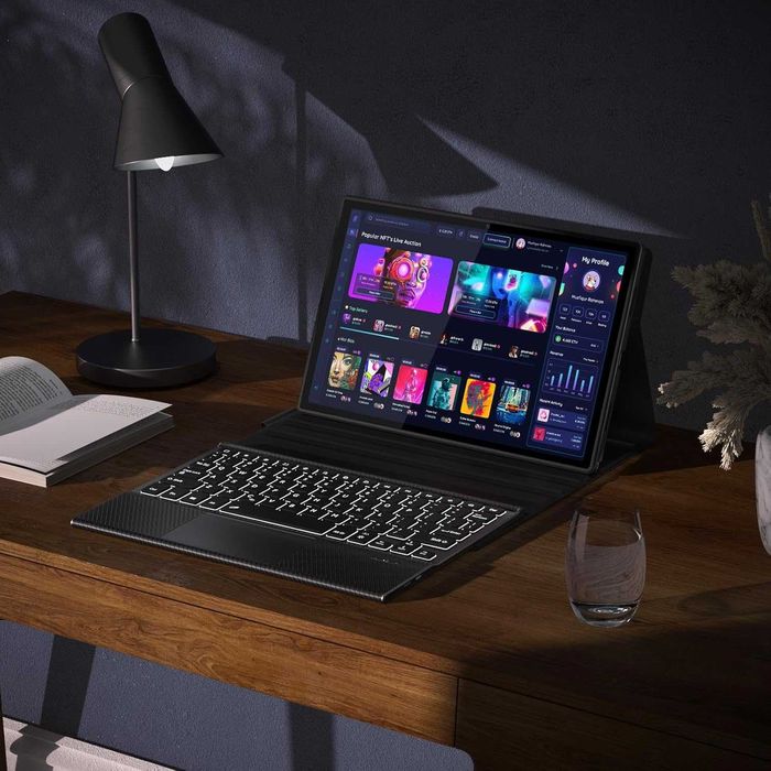 DoohowCase etui klawiatura LED RGB touchpad do Google Pixel 11" 2023