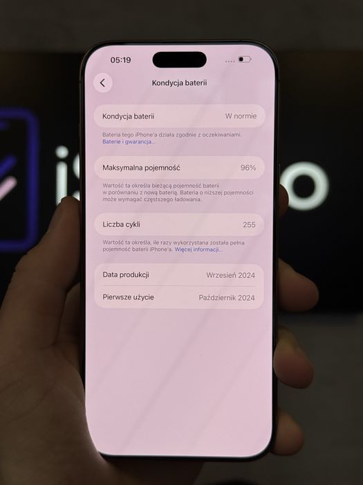 RATY 0% iPhone 16 Pro Max 256GB BATERIA 96% GWARANCJA 12 miesiecy!!!