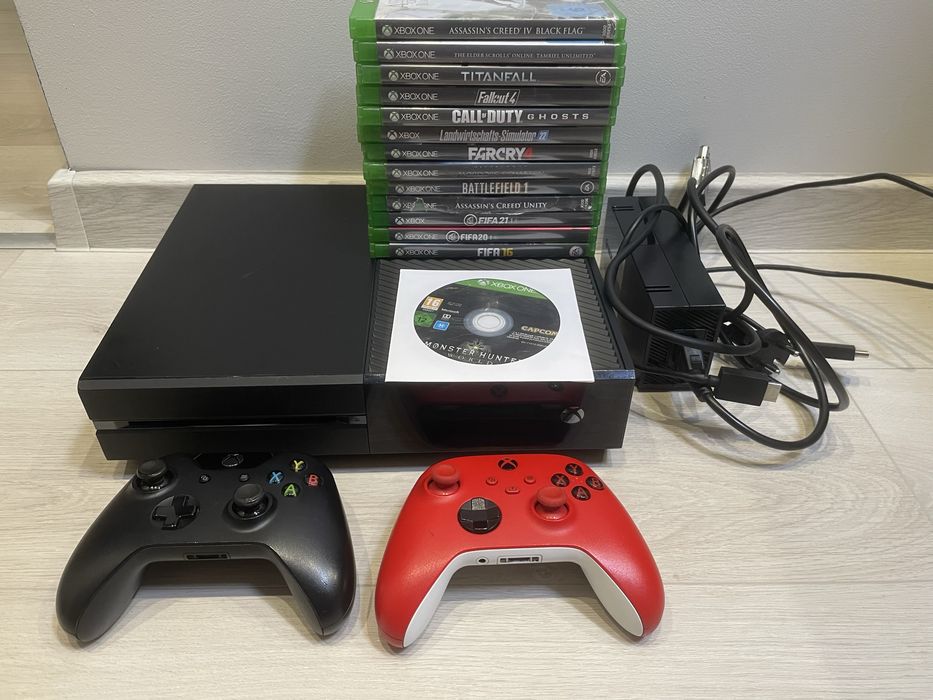 Xbox One  + 2x pad + 14x gry