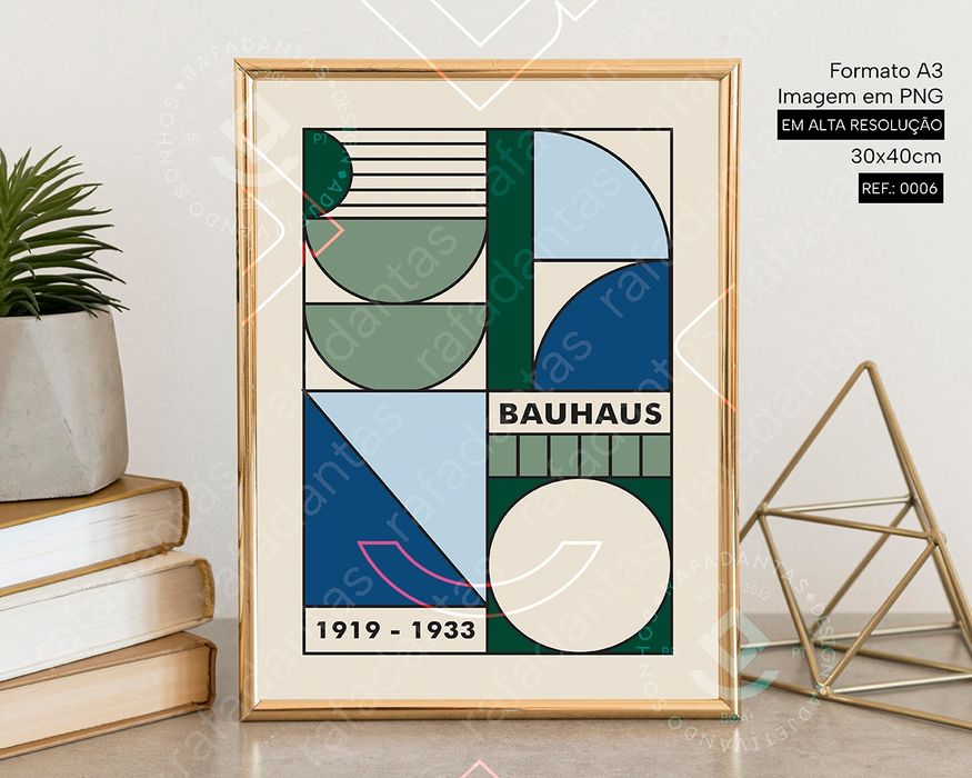 IMAGEM Poster's Bauhaus para Impressão A3