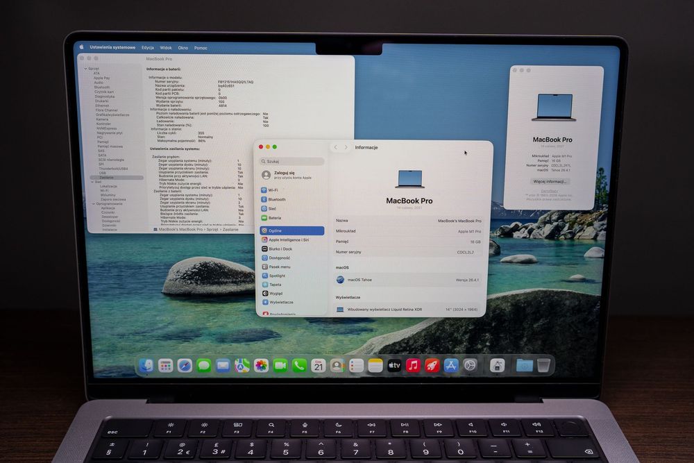 MacBook Pro A2442 14” M1 Pro 16GB 512GB SSD 2021 PL KL.