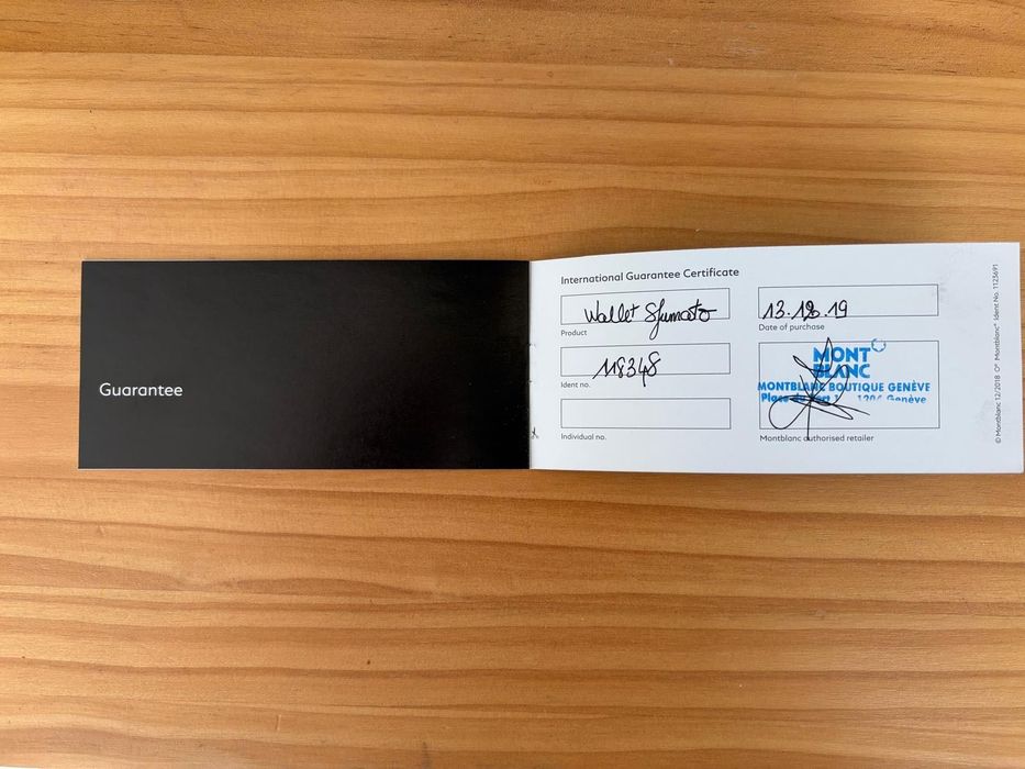 Carteira homem Montblanc nunca usada