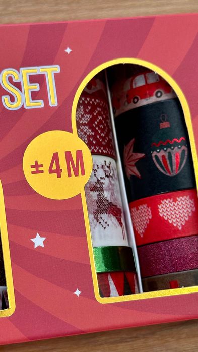 25 Rolos Washi Tape Natal