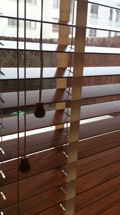 ŻALUZJE Drewniane BAMBUSOWE  50mm 35mm 65mm NA WYMIAR - ROLETY Plisy