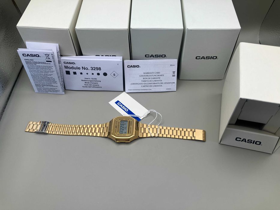 NOWY Casio Vintage A168WG | Złoty Klasyk | Unisex | Real Photo