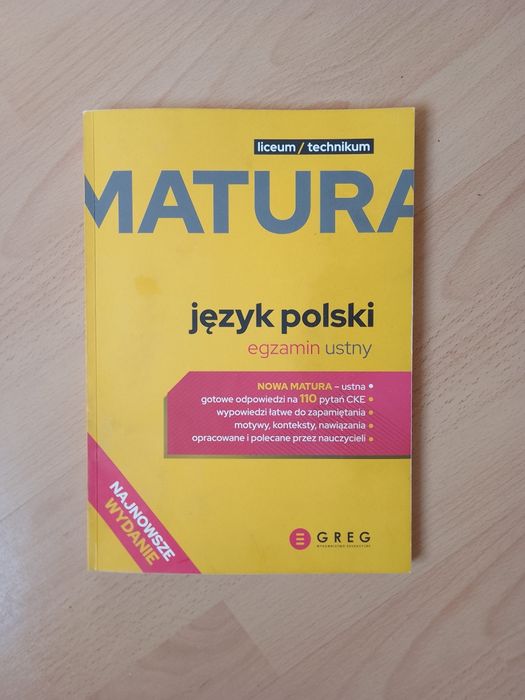 Książka do matury z języka polskiego pytania jawne