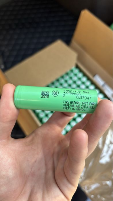 Акумулятори Samsung 21700 50S (5000mAh, 45A) Оригінал