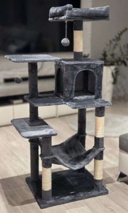 Drapak dla kota NOWY wysoki XXL stabilny domek wieża drzewko legowisko