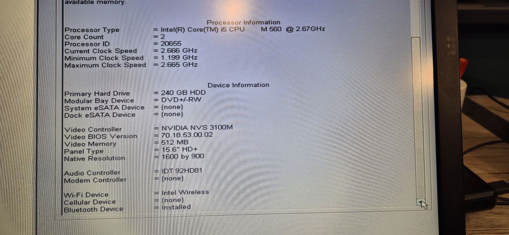 Dell latitude e6510