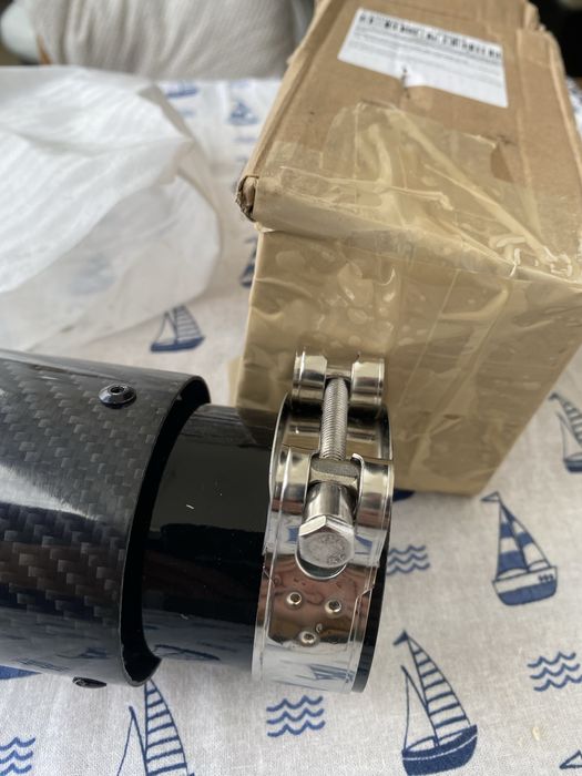 Ponteira de escape carbono