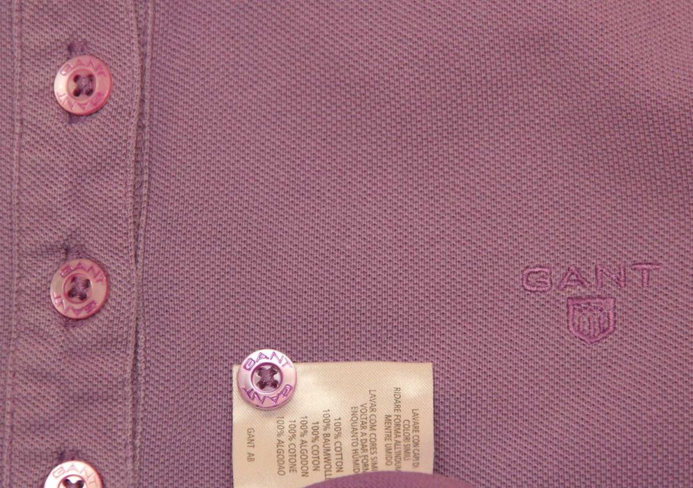 Gant рр S-M поло из хлопка отднотонное женское