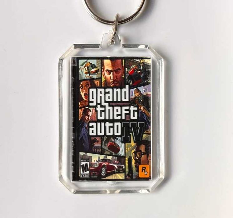 Breloczek z okładkami gry GTA 4 - mini okładka PS3