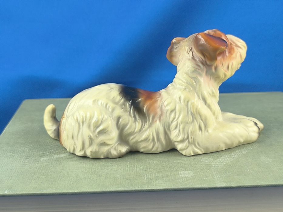 Terrier Japonia #porcelana #ceramika #pies