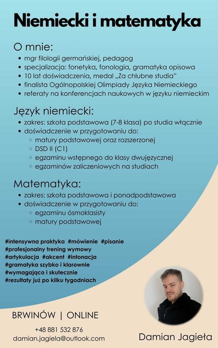 Zajęcia z języka niemieckiego na każdym poziomie