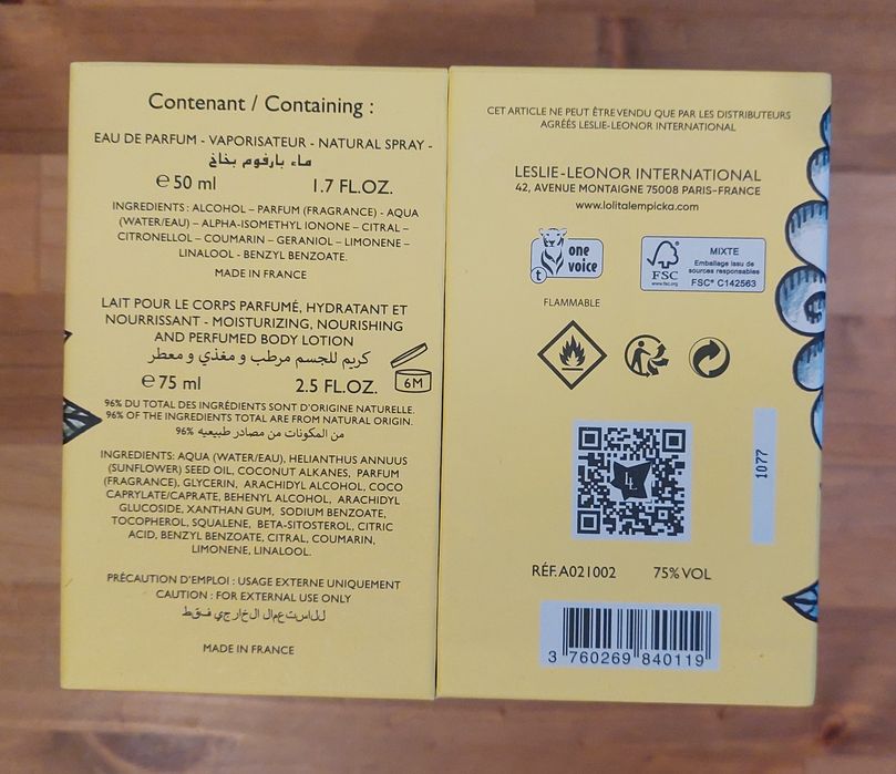 Lolita Lempicka zestaw