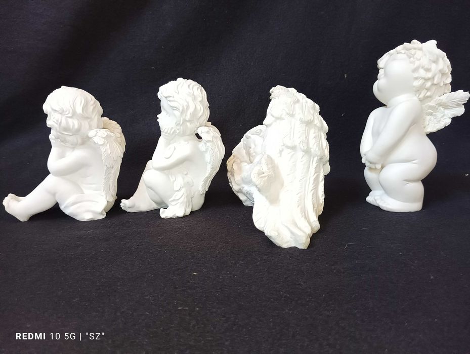 Anioły - aniołki - piękne figurki - 4 sztuki - Igor Engel - (1,03 kg).