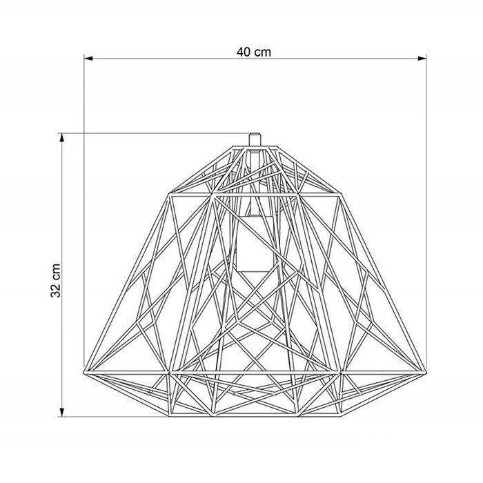Oprawa, Lampa, Abażur, Klosz z drutu z oprawką E27