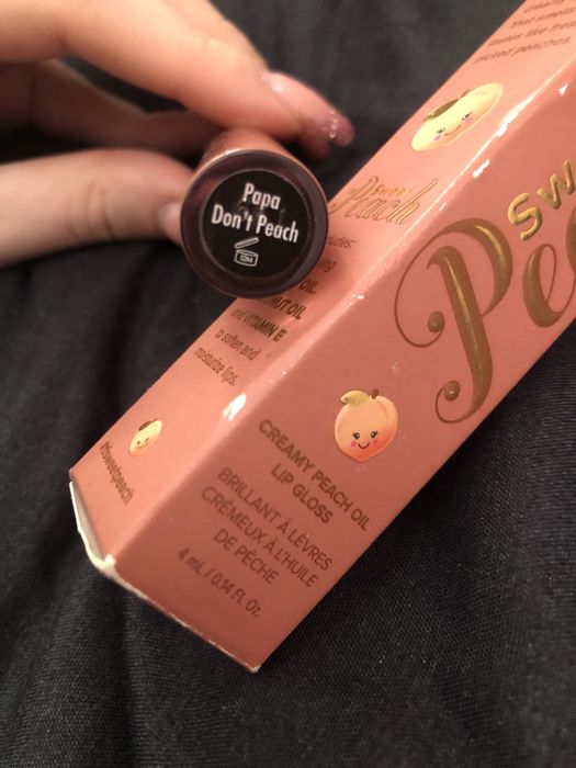 Too Faced creamy peach oil lip gloss błyszczyk