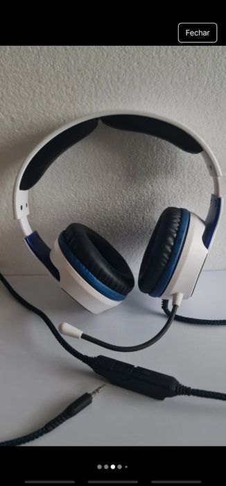 Fones Nplay (branco e azul)